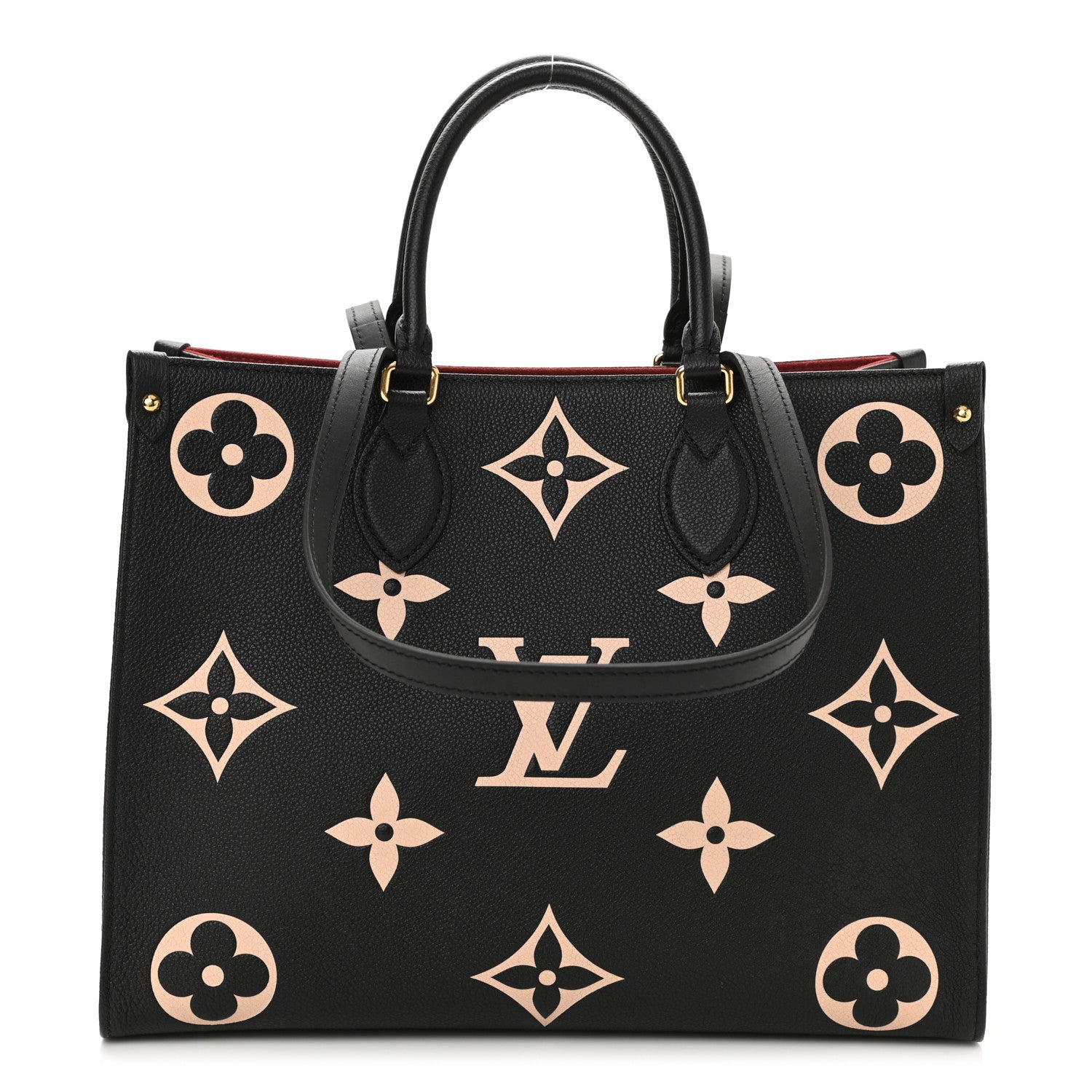 Louis Vuitton Empreinte Monogram Giant Onthego MM Black Beige 1 of 9