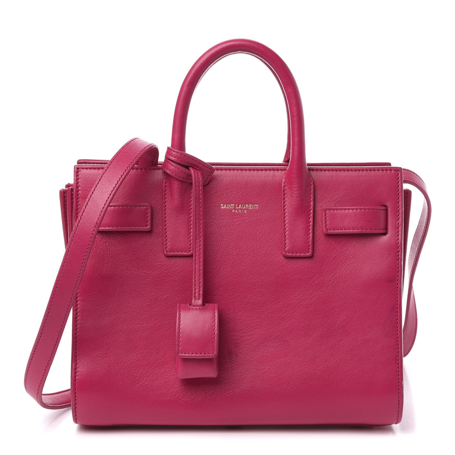 Calfskin Nano Sac De Jour Bubblegum