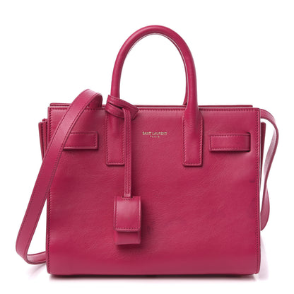 Saint Laurent Calfskin Nano Sac De Jour Bubblegum 1 of 14