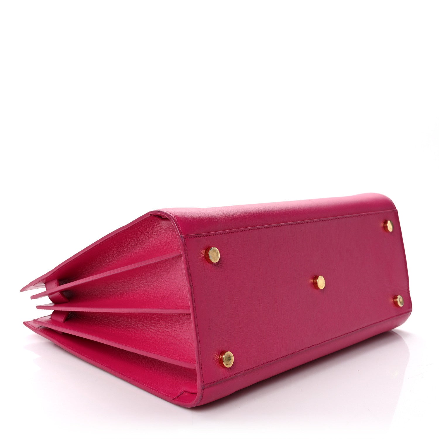Saint Laurent Calfskin Small Sac De Jour Lipstick Fuchsia 4 of 8