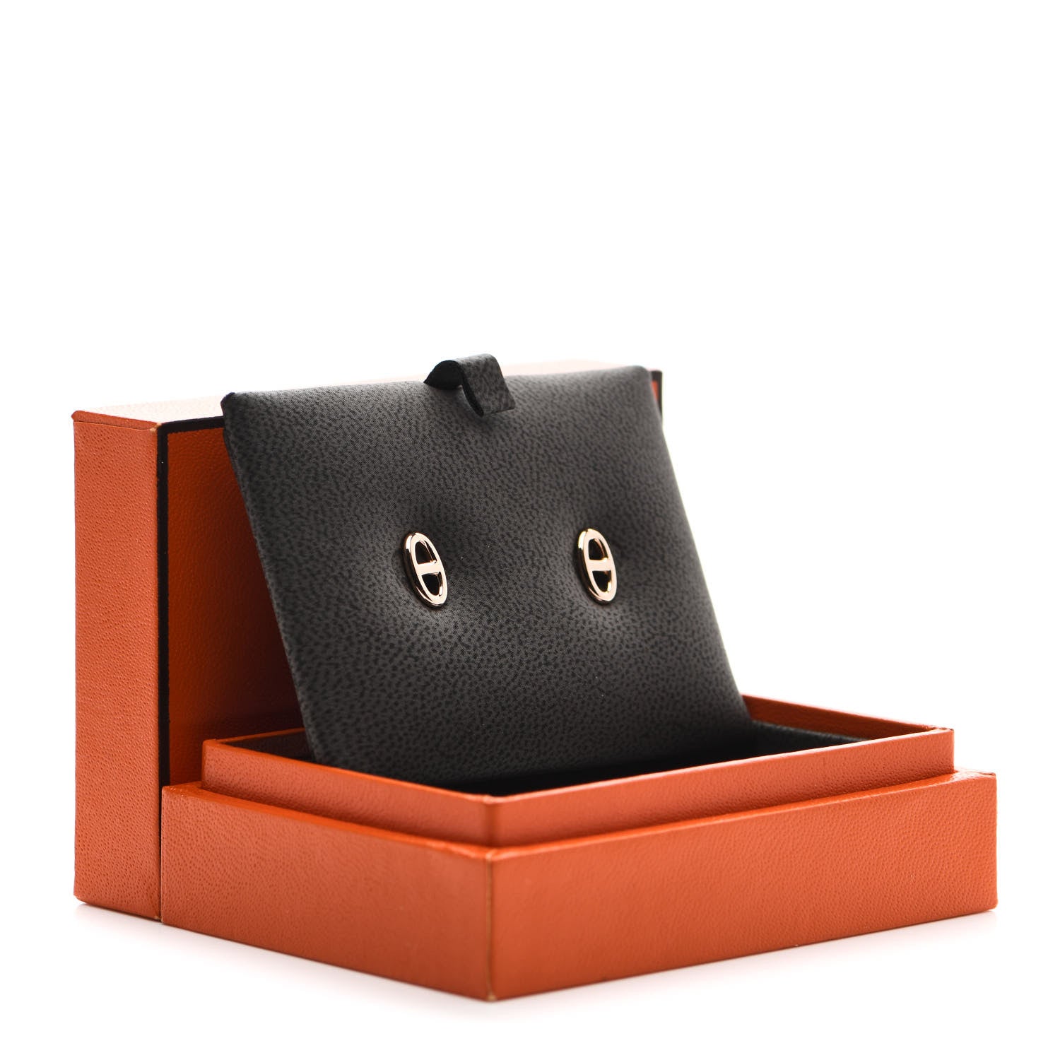 Hermes 18K Rose Gold TPM Farandole Stud Earrings 6 of 6