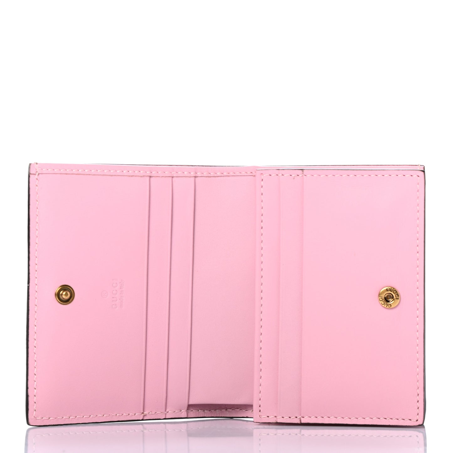 GG Supreme Monogram Strawberry Card Case