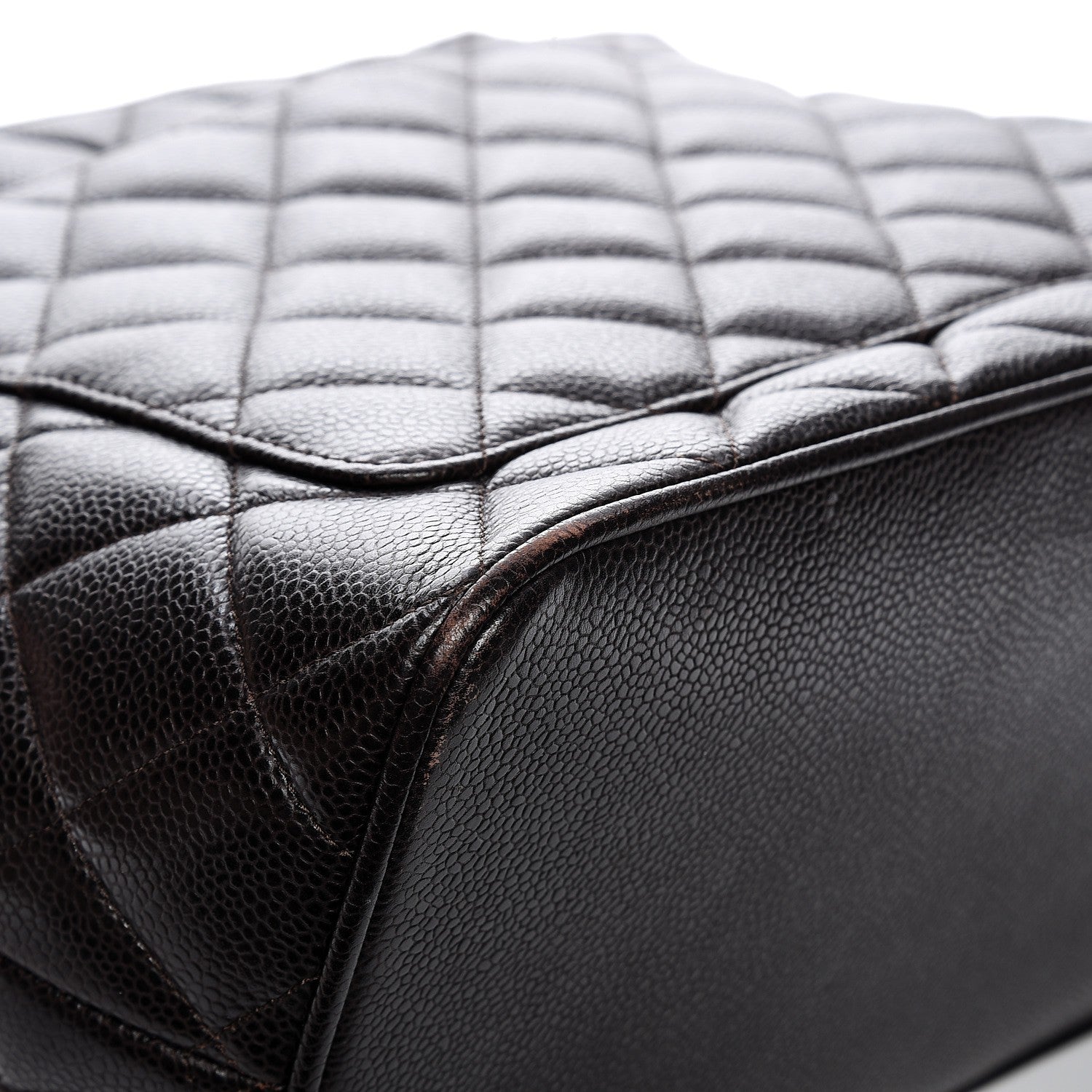 Chanel Caviar Quilted Medallion Tote Dark Brown 12 of 14