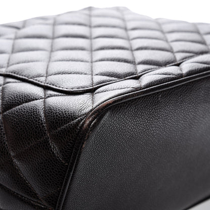 Chanel Caviar Quilted Medallion Tote Dark Brown 12 of 14