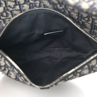 Christian Dior Oblique Mens Saddle Bag Blue 4 of 9