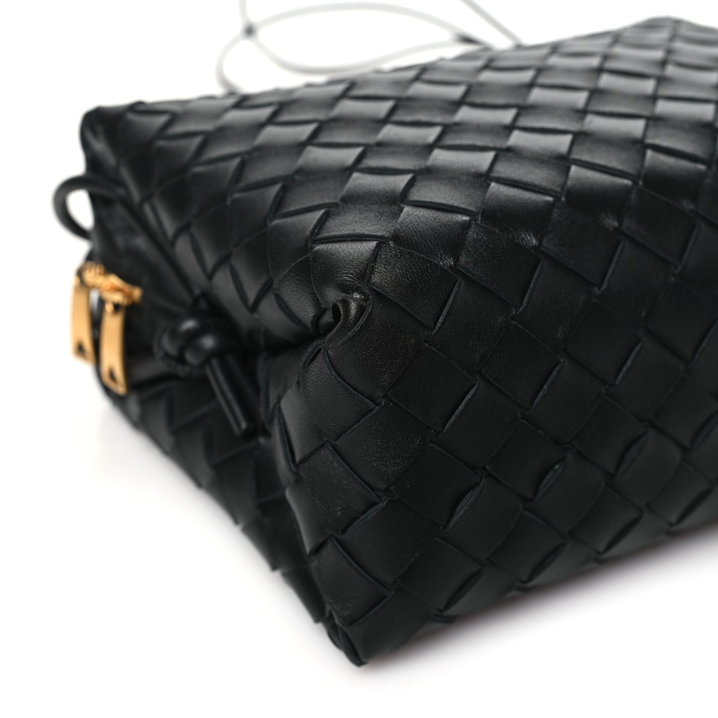 Nappa Intrecciato Medium Loop Camera Bag Black