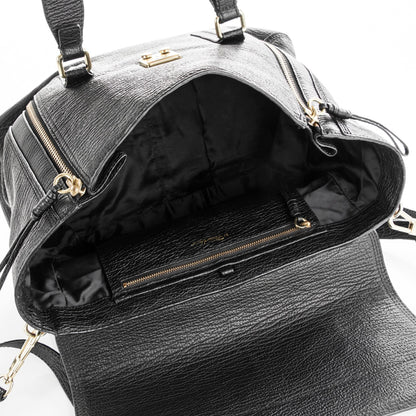 3.1 Phillip Lim 3.1 Textured Calfskin Large Pashli Satchel Black 5 of 8