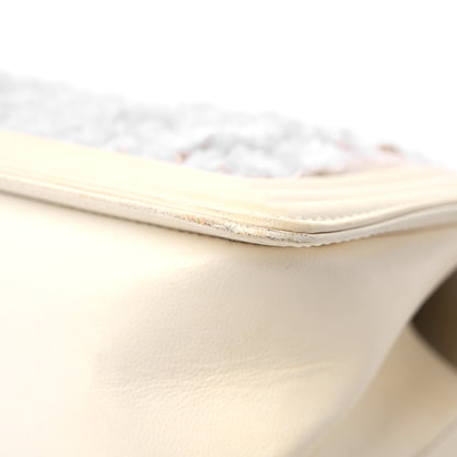 Chanel Lambskin Tulle Embroidered Medium Boy Flap White 11 of 16