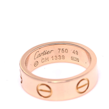 Cartier 18K Pink Gold 5.5mm LOVE Ring 49 4.75 4 of 4