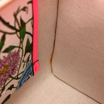 Gucci Canvas Medium Flora Tote Fuchsia 11 of 15