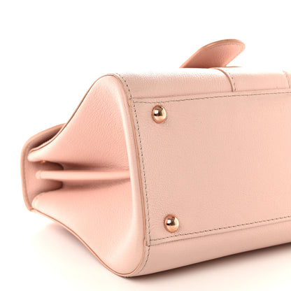 Delvaux Grained Calfskin Mini Brillant Satchel Light Pink 9 of 14
