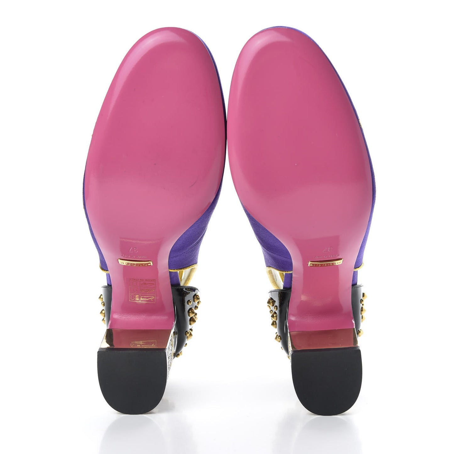 Satin Embroidered Dragon Caspar Pumps 37 Purple Oro Vecchio Black