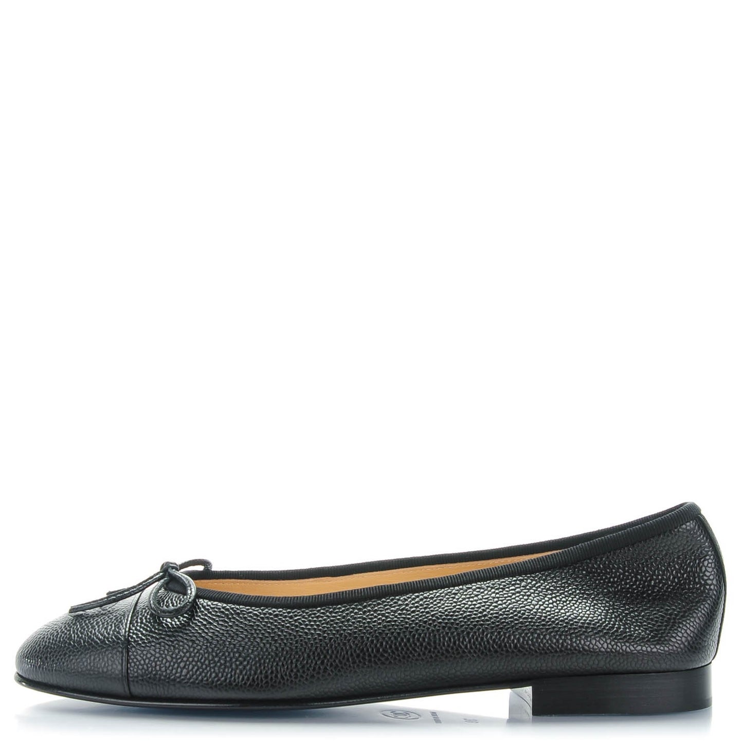 Caviar CC Cap Toe Ballerina Flats 39 Black