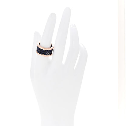 Bulgari 18K Rose Gold Lapis Lazuli B.Zero1 Four-Band Ring 56 7.5 2 of 7