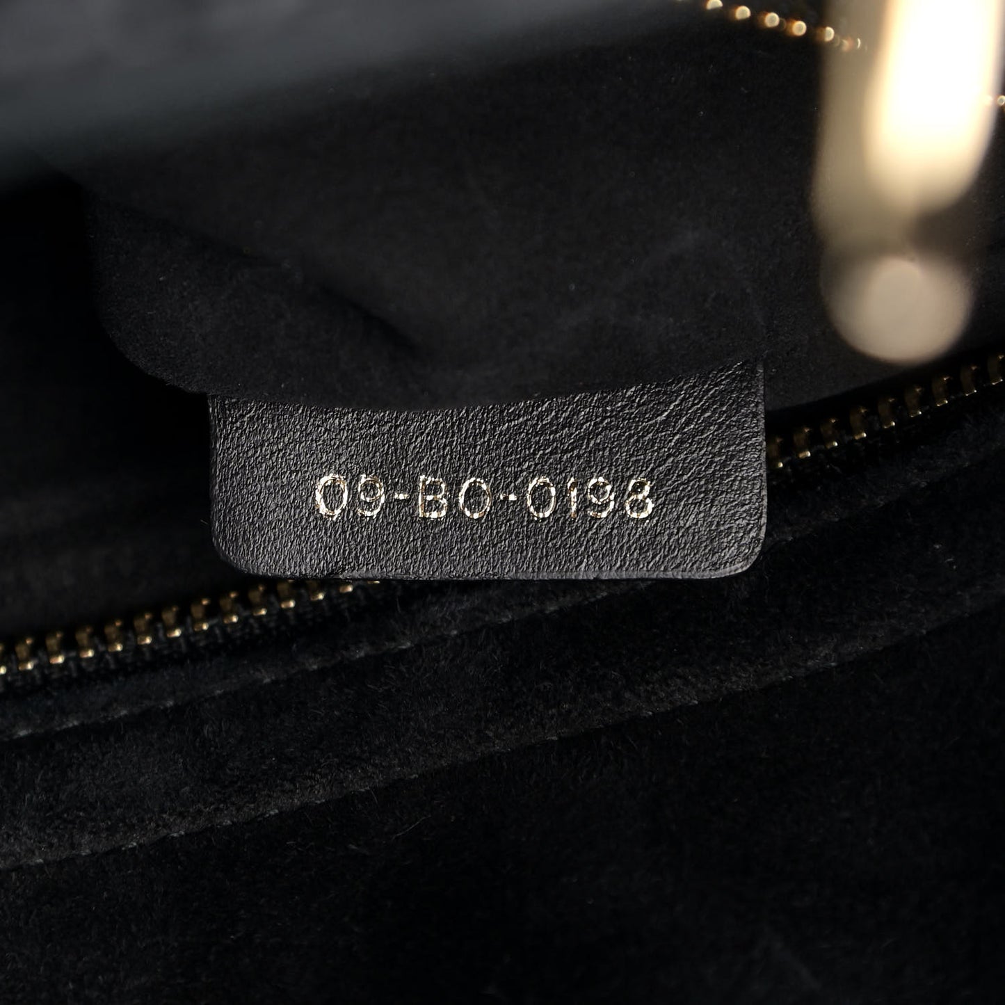 Lambskin Cannage Large Lady Dior Black