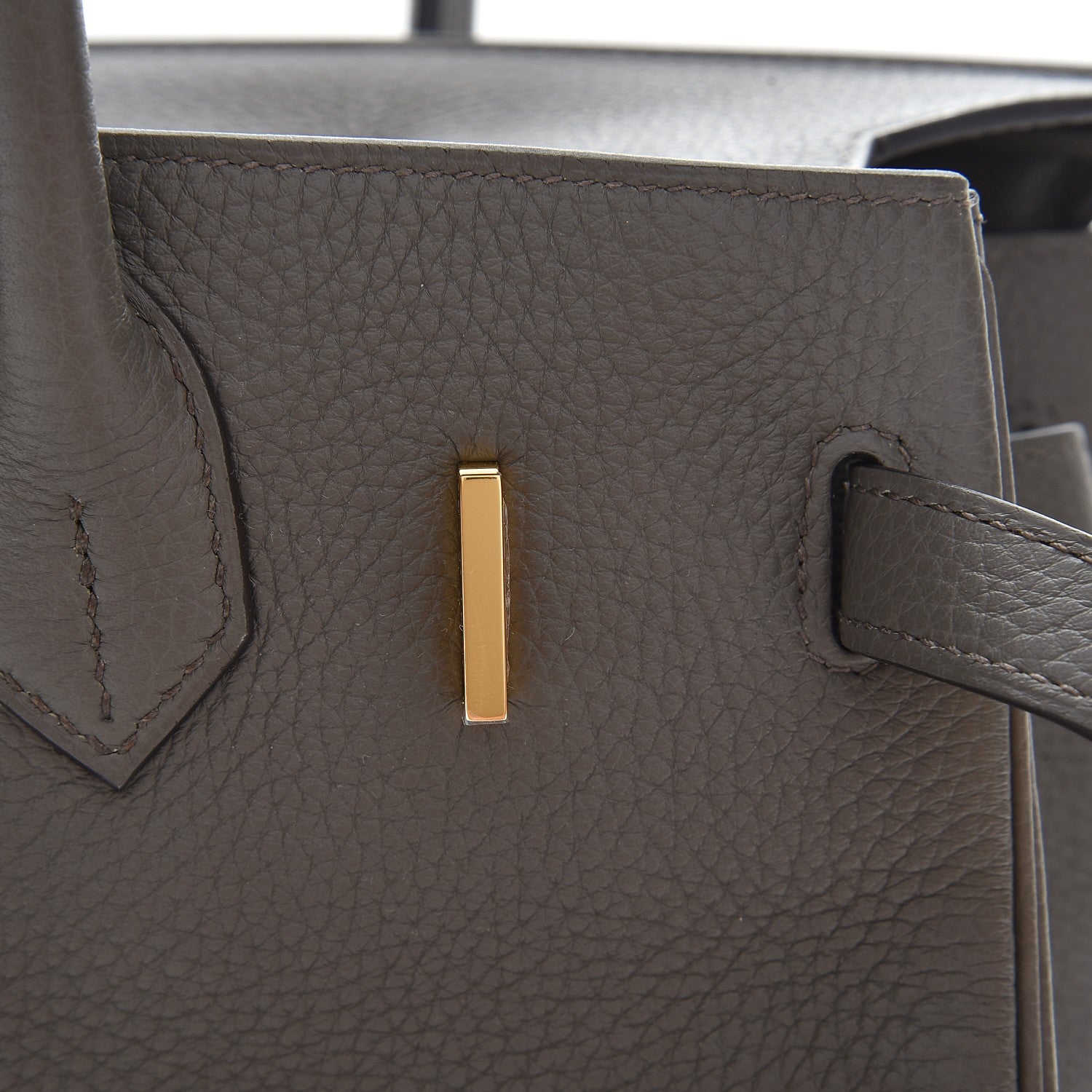Hermes Taurillon Clemence Birkin 30 Etain 18 of 34