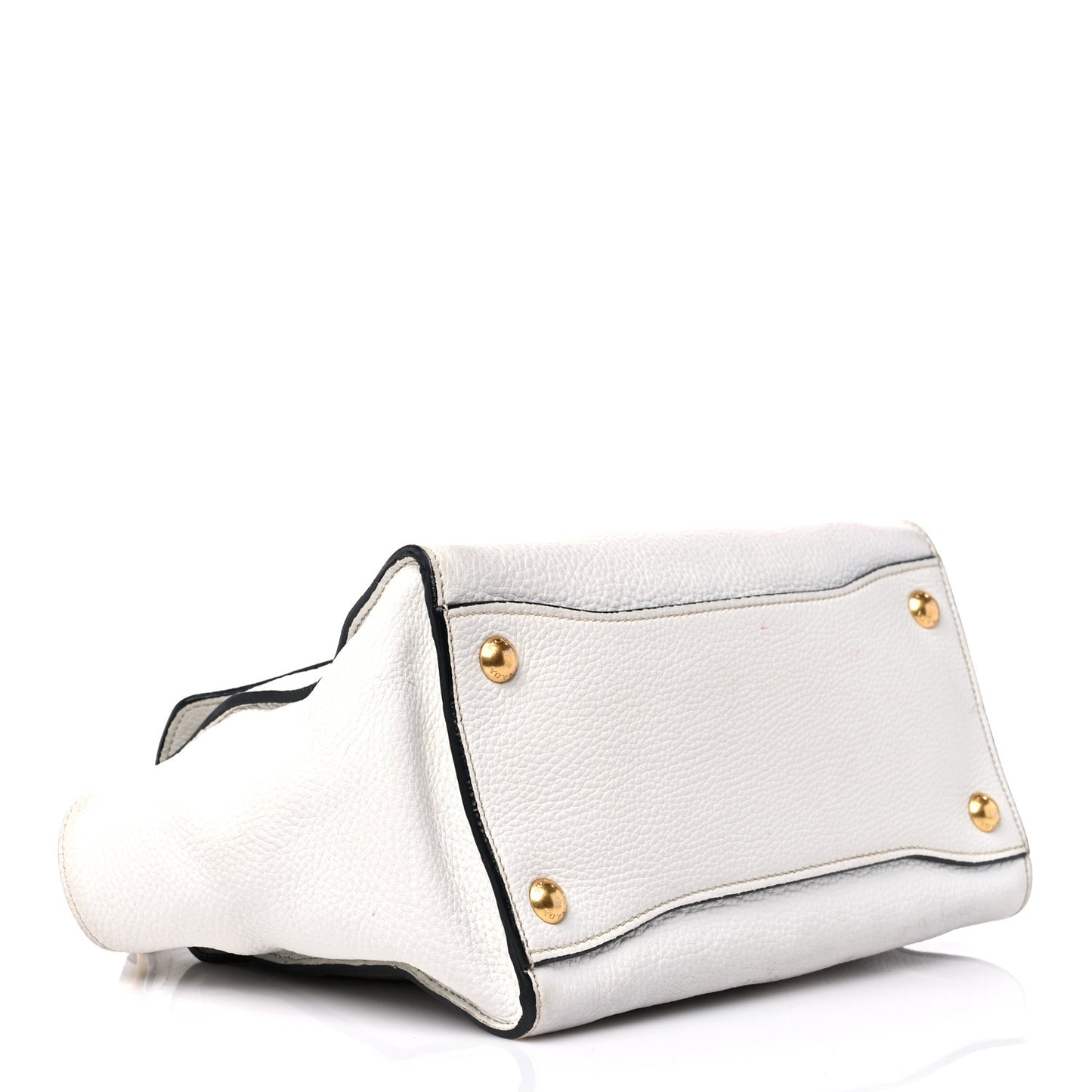 Vitello Daino Sound Twin Pocket Satchel Bianco