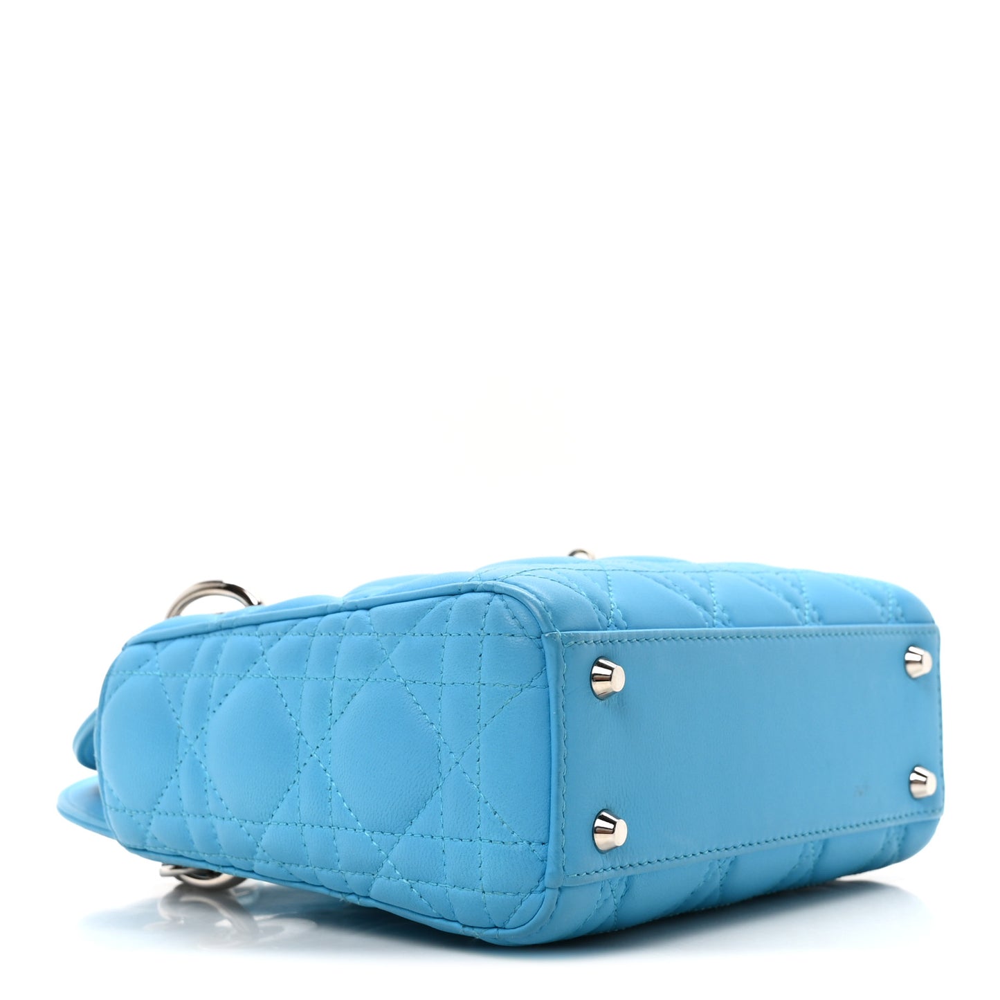 Lambskin Cannage Mini Lady Dior Blue