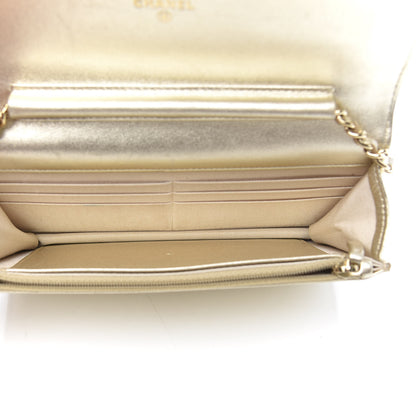 Chanel Quilted Wallet On Chain WOC Gold 5 of 13
