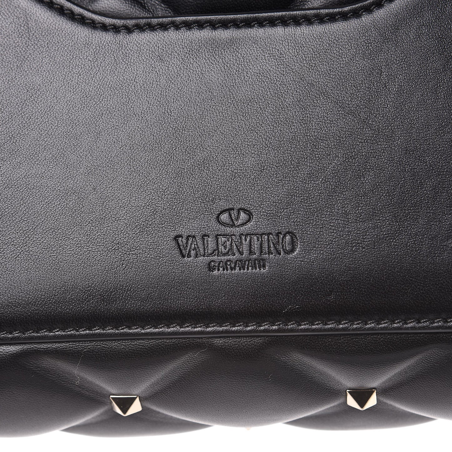 Nappa Candystud Shoulder Bag Black