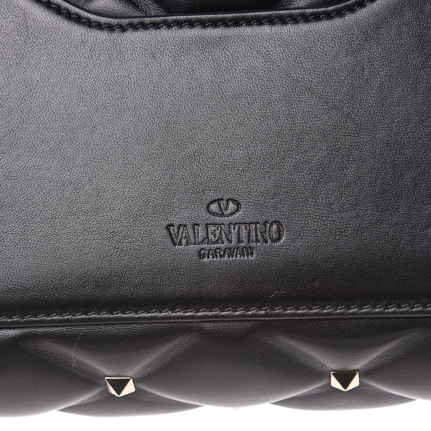 Valentino Garavani Nappa Candystud Shoulder Bag Black 9 of 11