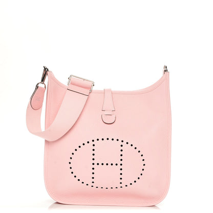 Hermes Taurillon Clemence Evelyne III PM Rose Sakura 1 of 7