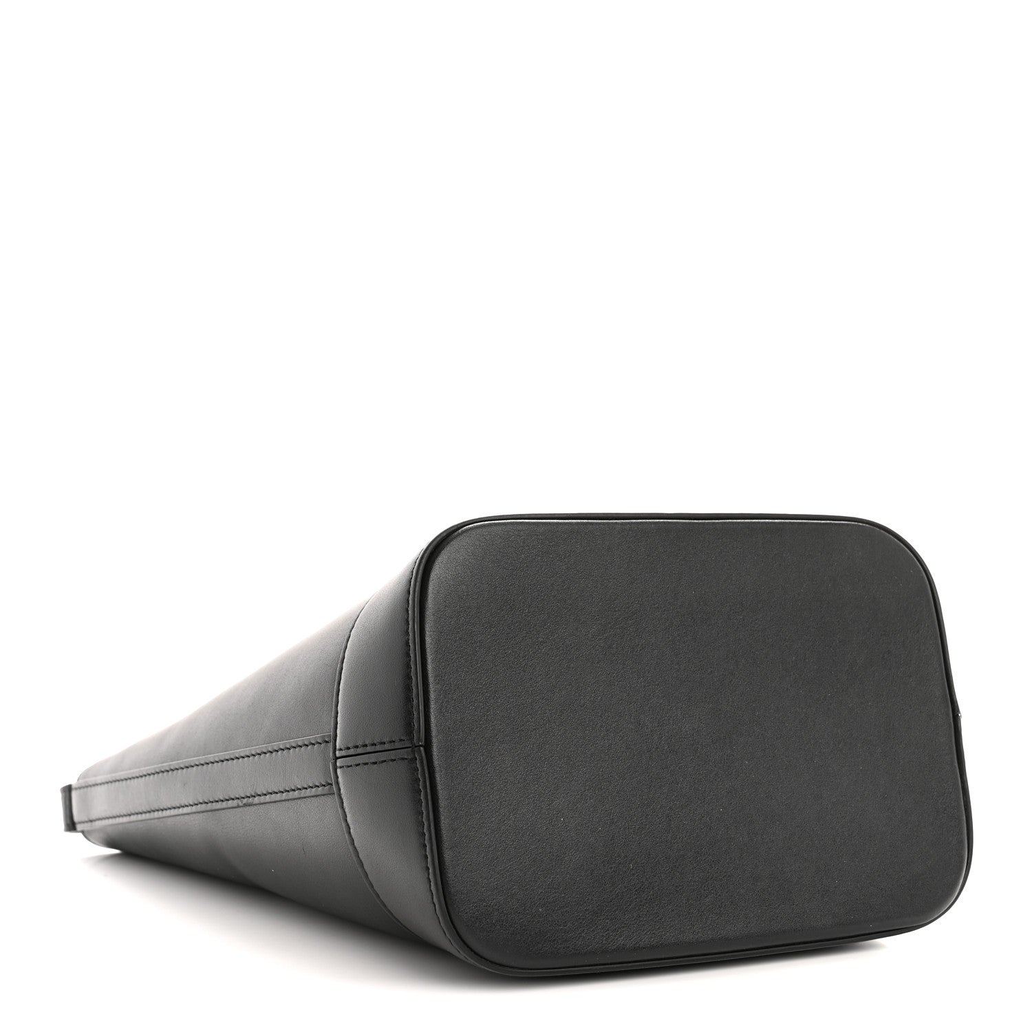 Celine Smooth Calfskin Small Cuir Triomphe Bucket Bag Black 4 of 14