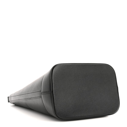 Celine Smooth Calfskin Small Cuir Triomphe Bucket Bag Black 4 of 14