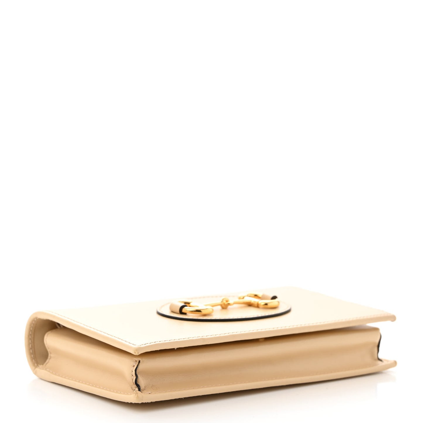 Boarded Plutone Calfskin Horsebit 1955 Wallet On Chain Bubble Tea