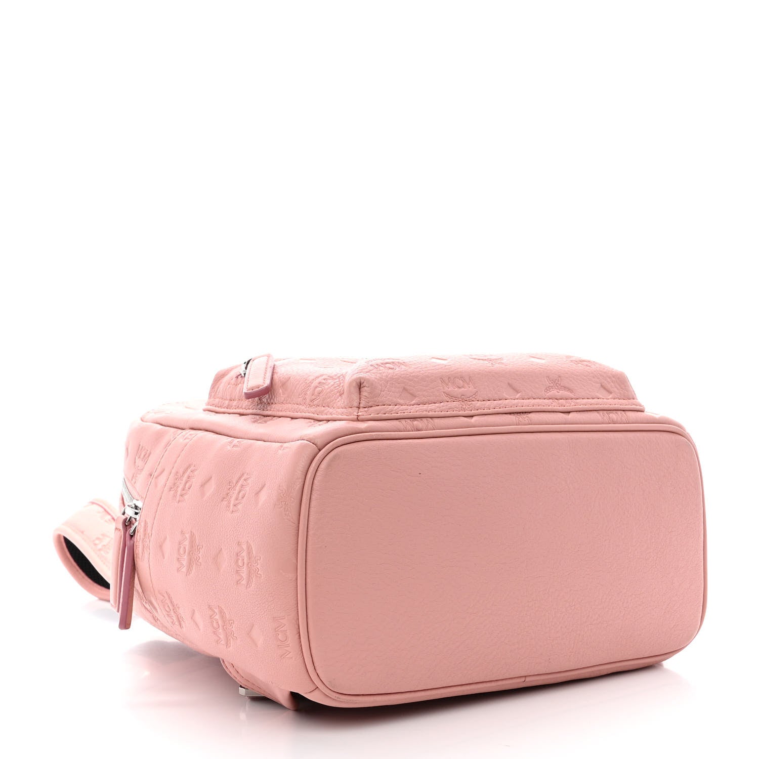 MCM Calfskin Ottomar Monogram Small Backpack Pink 4 of 13