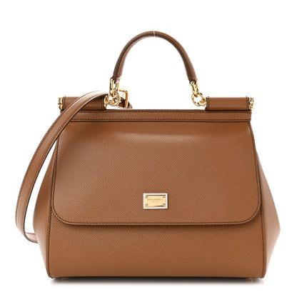 Dolce & Gabbana Dauphine Medium Miss Sicily Satchel Caramello 1 of 8
