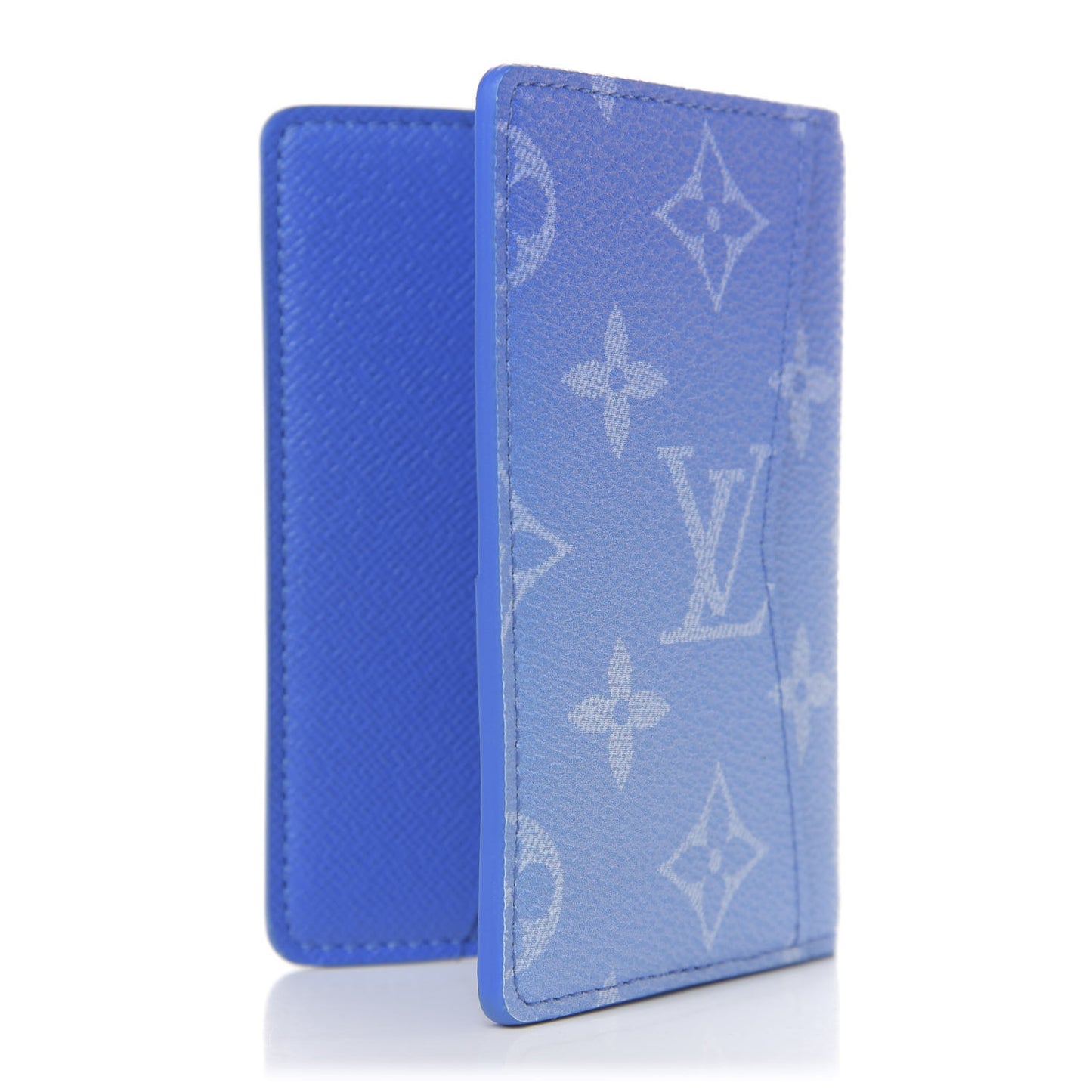 Monogram Clouds Pocket Organizer Blue