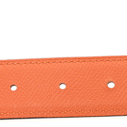 Hermes Epsom 32mm Reversible Jumbo Belt  95 38 Rouge H Orange 4 of 7
