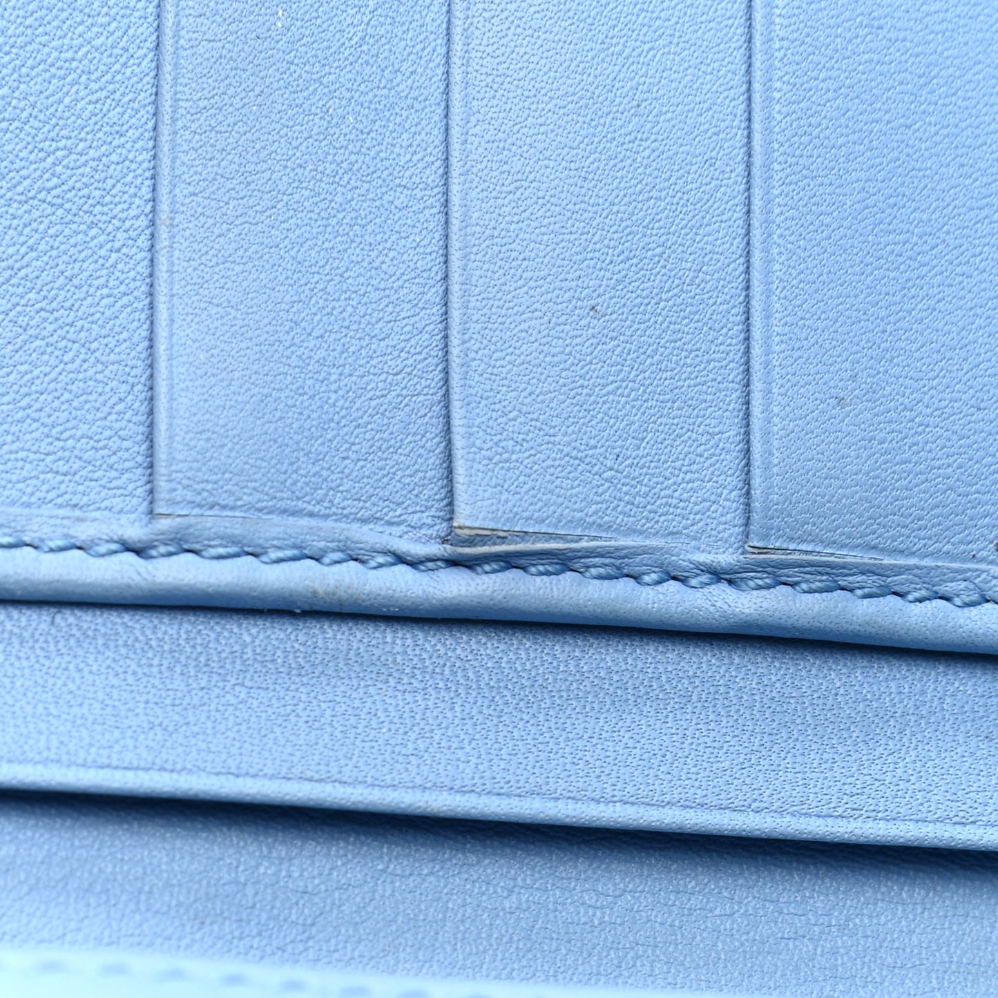 Soft Microguccissima Continental Wallet Mineral Blue