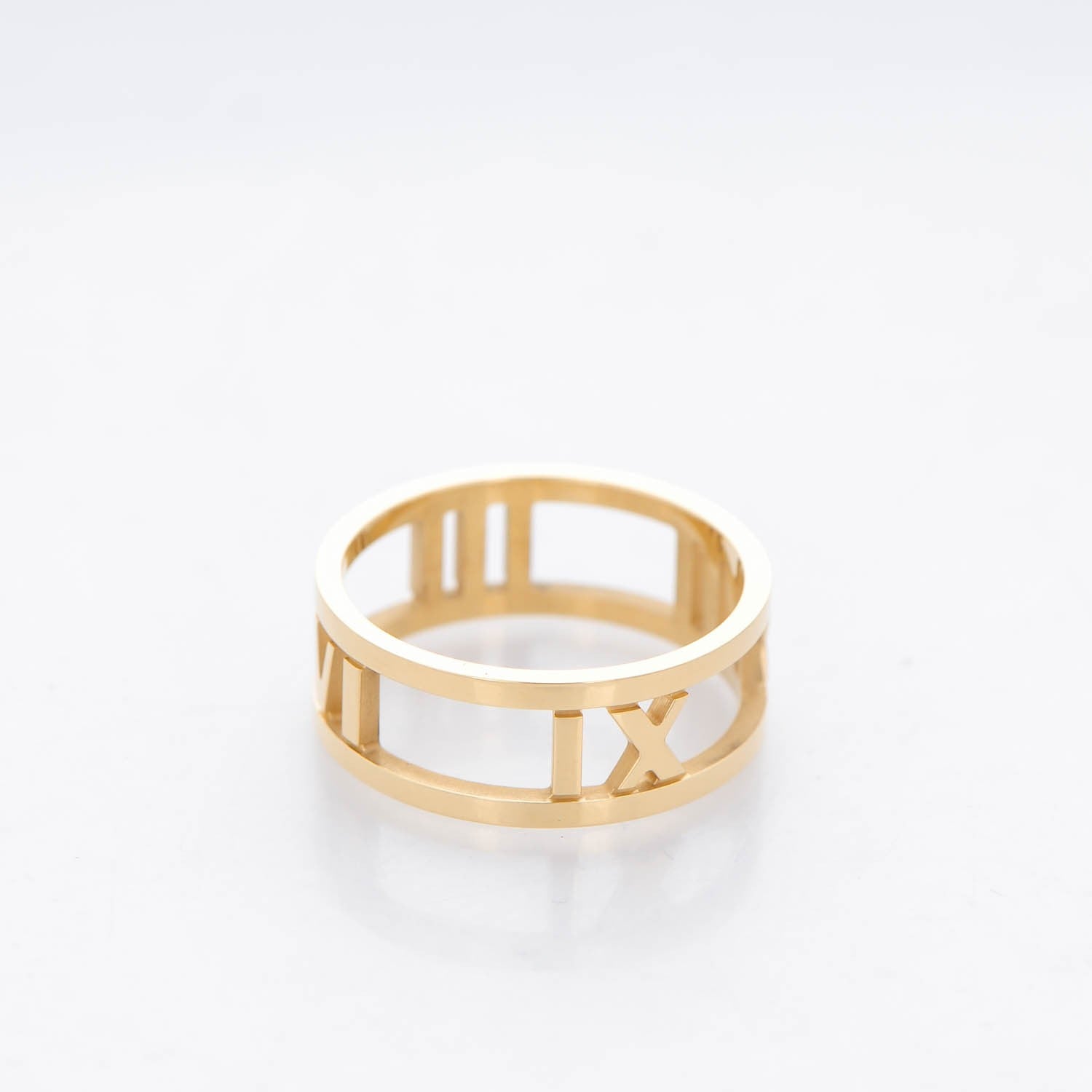 Tiffany 18K Yellow Gold Atlas Open Ring 6.75 3 of 6