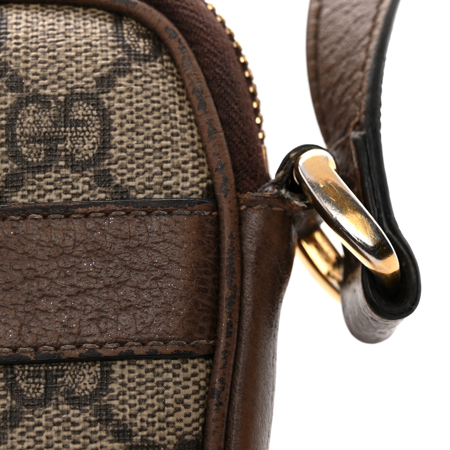 GG Supreme Monogram Web Mini Ophidia GG Bag Brown