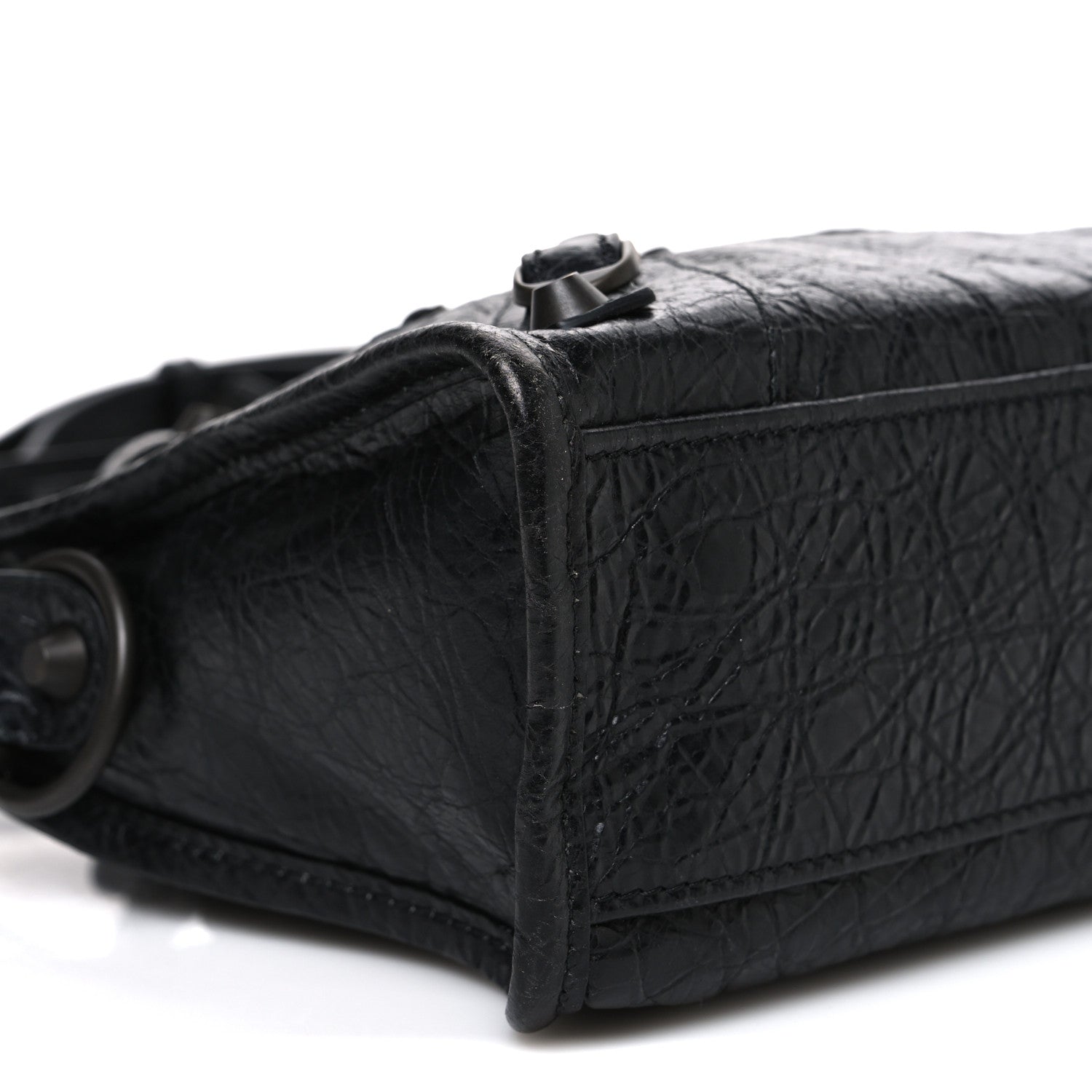 Balenciaga Agneau Arena Classic Hardware Le City Mini Black 8 of 9