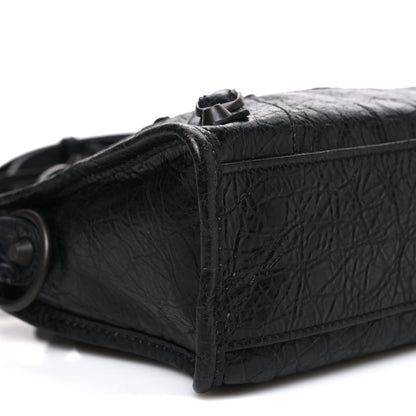 Balenciaga Agneau Arena Classic Hardware Le City Mini Black 8 of 9