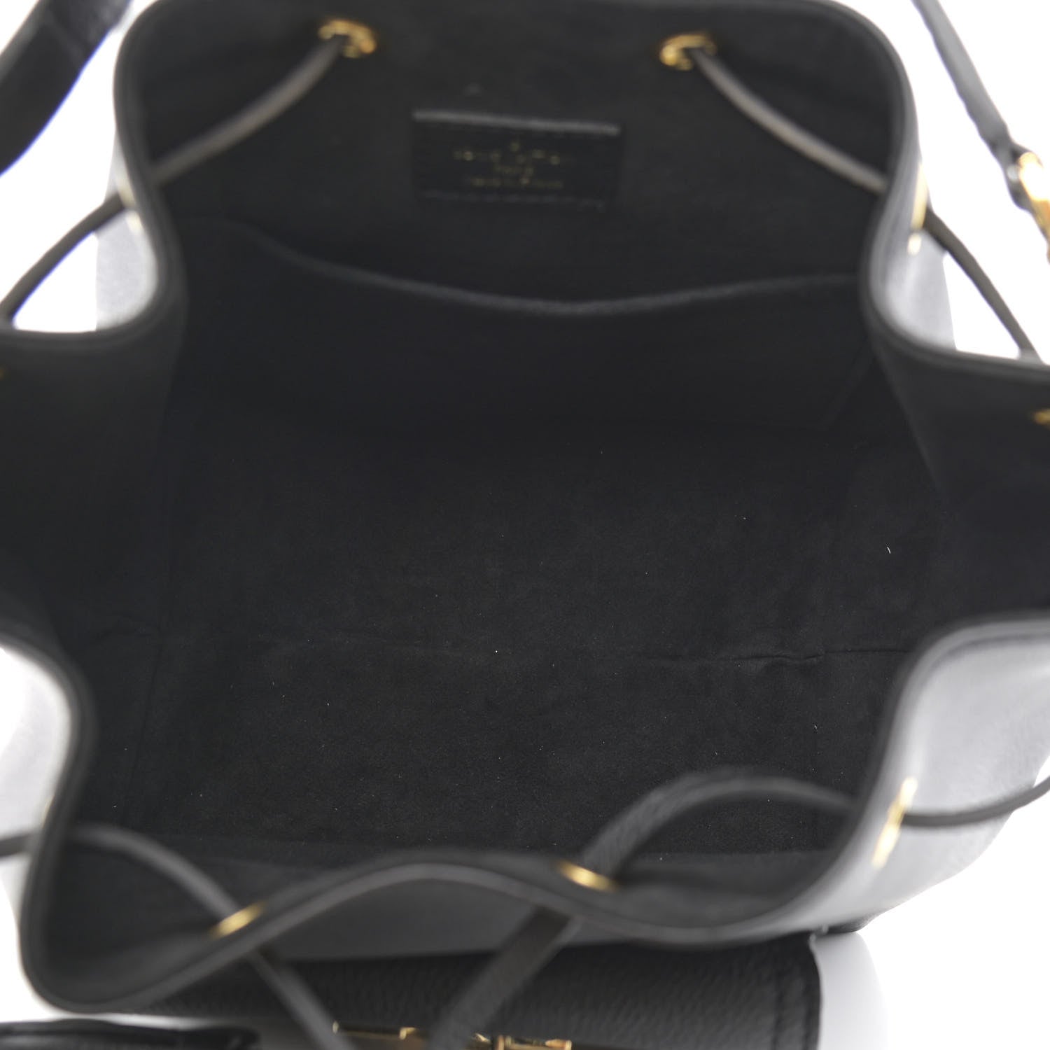 Louis Vuitton Calfskin Lockme Bucket MM Black 5 of 11