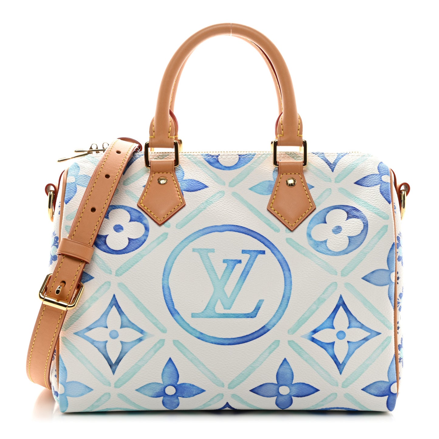 Monogram Tiles By The Pool Speedy Bandouliere 25 Lagoon Blue