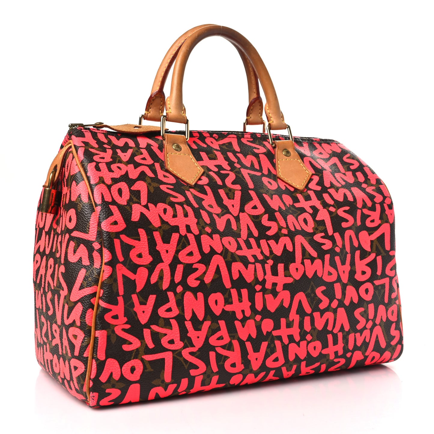 Monogram Graffiti Speedy 30 Fuchsia