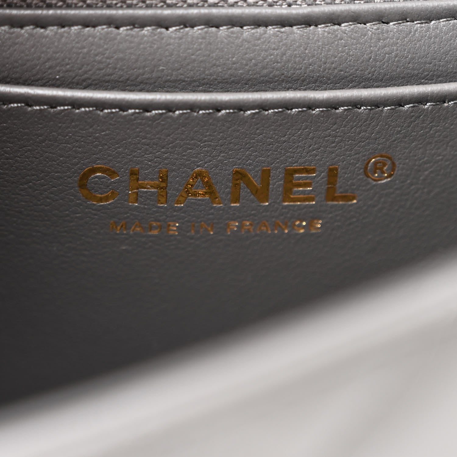 Chanel Lambskin Quilted Mini Rectangular Flap Dark Grey 6 of 11