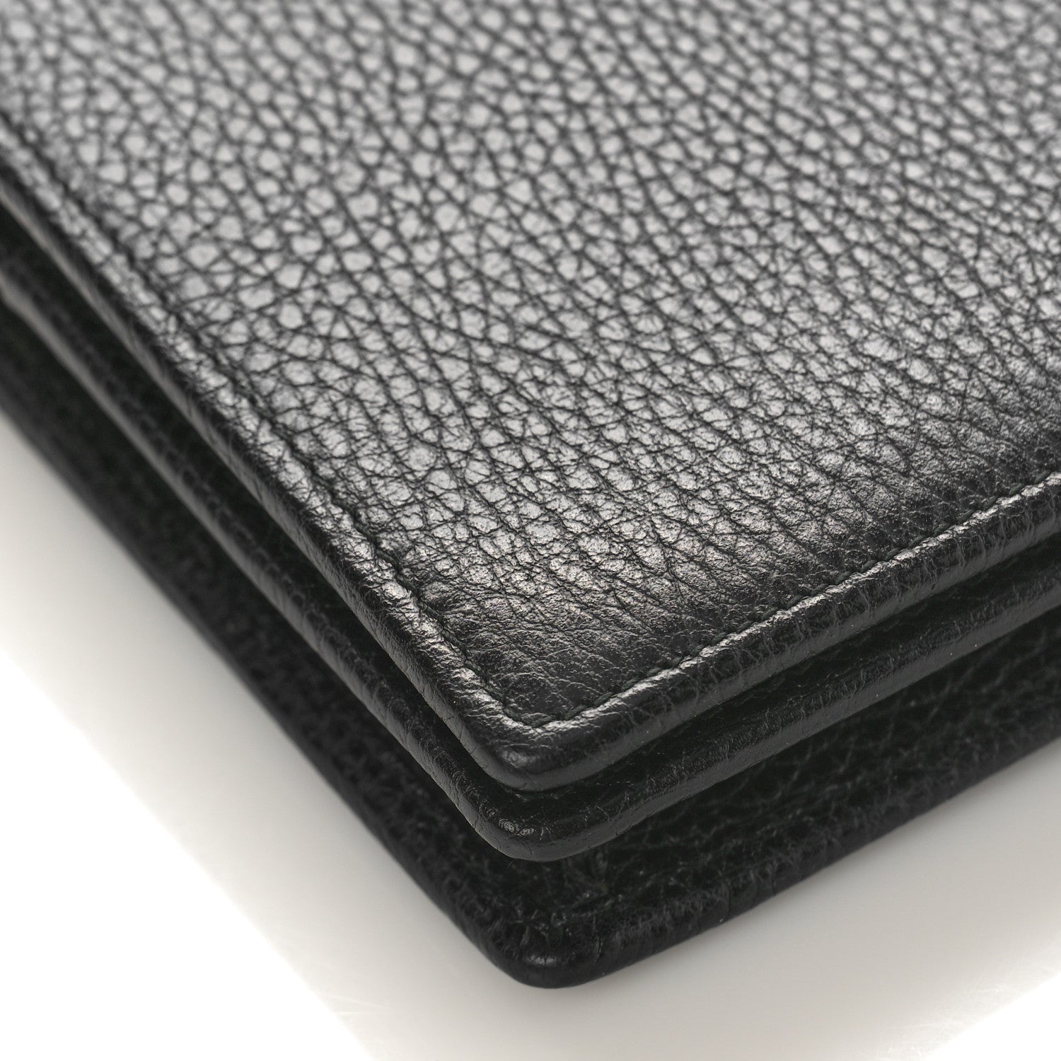Gucci Calfskin Mini GG Marmont Chain Wallet Black 7 of 10