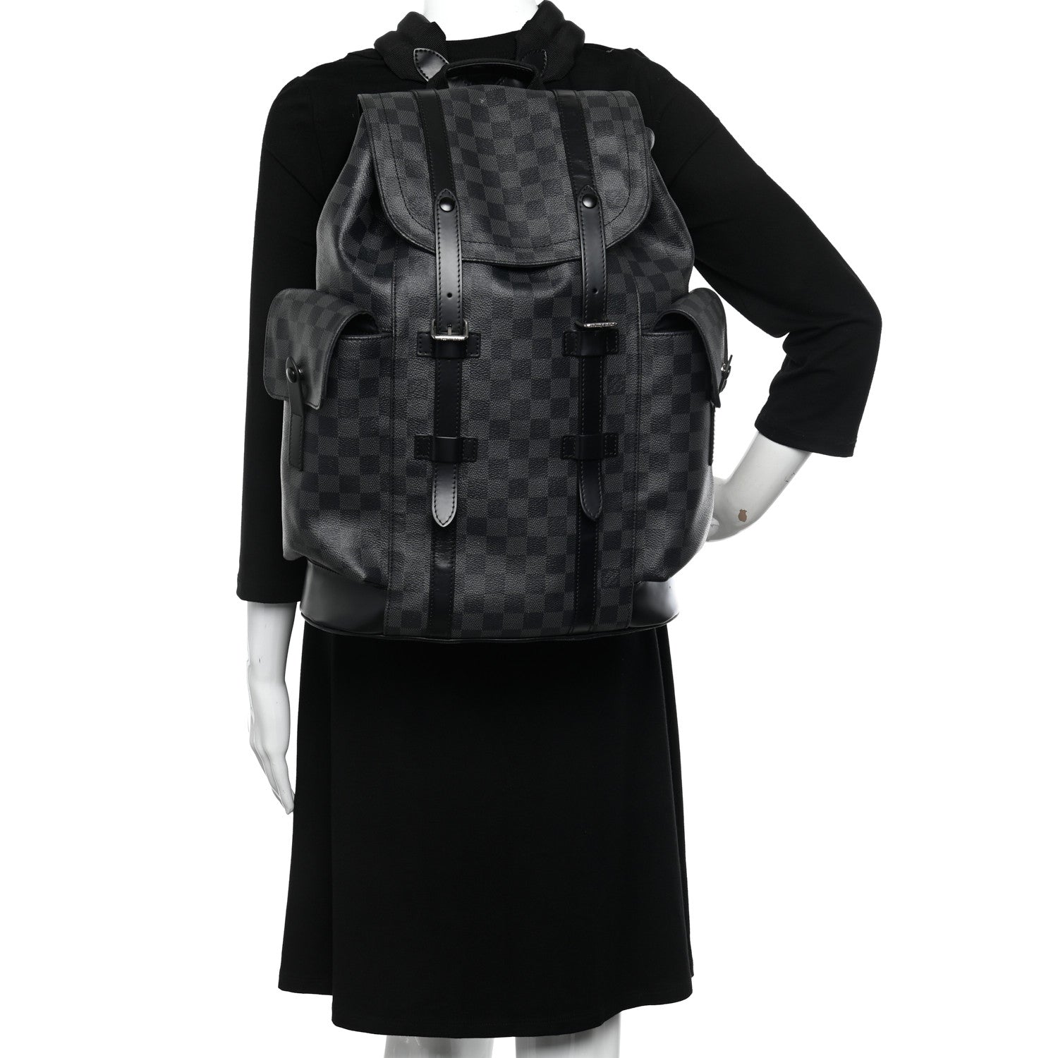 Louis Vuitton Damier Graphite Christopher PM Backpack 2 of 11