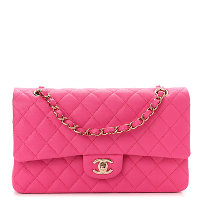Chanel Caviar Quilted Medium Double Flap Rose 1 of 11