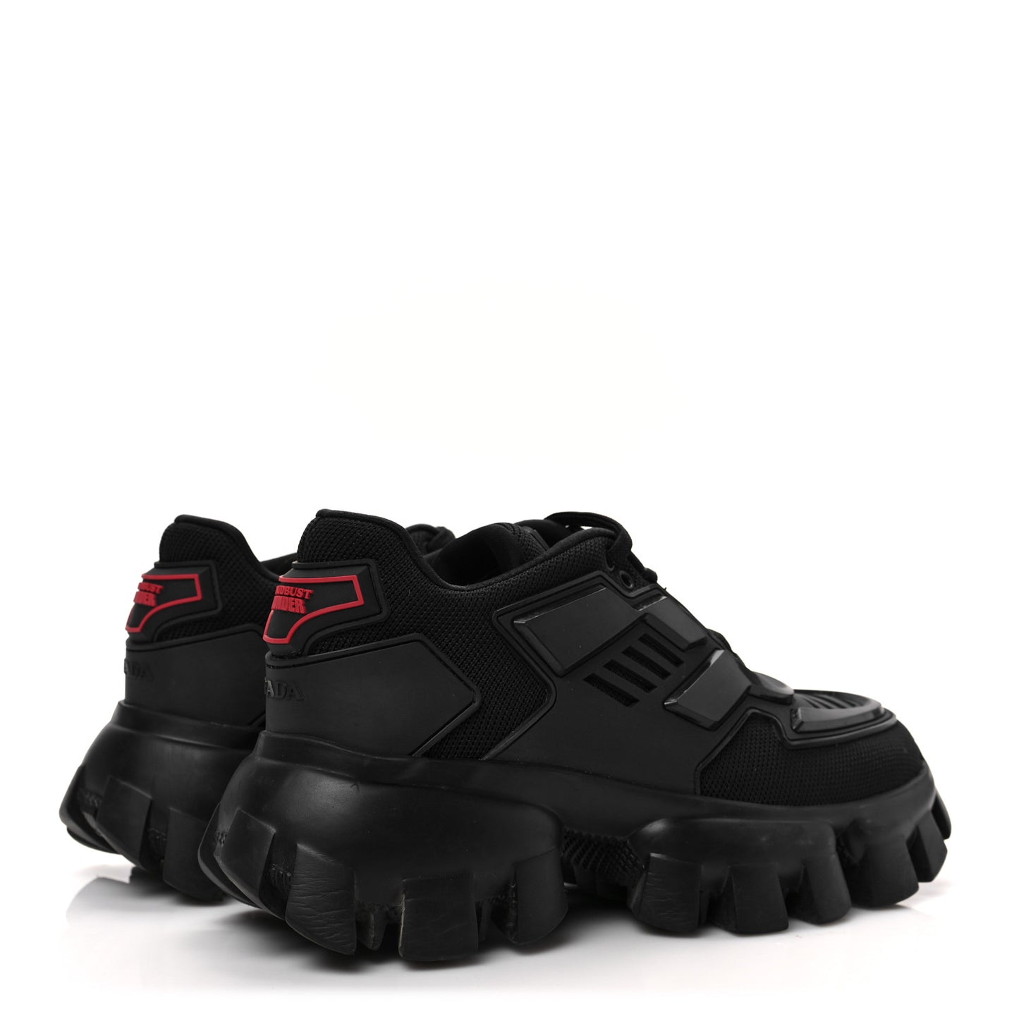 Rubber Technical Knit Fabric Cloudbust Thunder Sneakers 35 Black