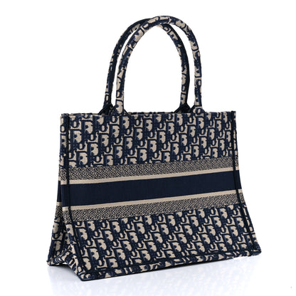 Christian Dior Oblique Medium Book Tote Blue Multicolor 3 of 9