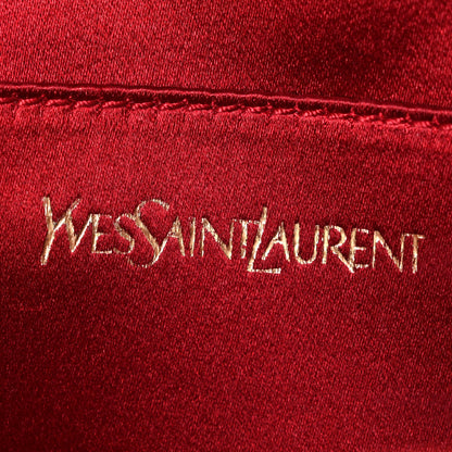 Saint Laurent Patent Monogram Large Belle De Jour Clutch Red 6 of 8