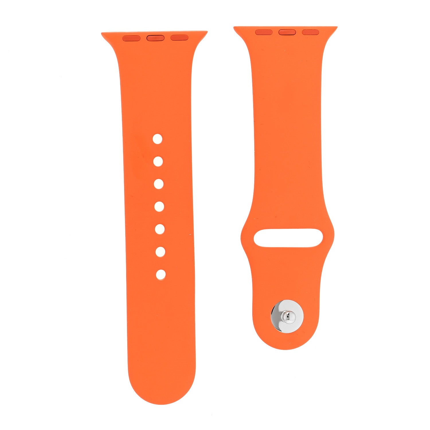 Hermes Silicone 40mm Apple Sports Watch Single Tour Band Orange 1 of 5