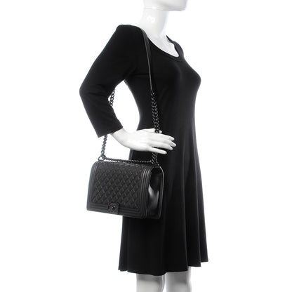 Chanel Caviar Quilted New Medium Boy Flap So Black 2 of 9